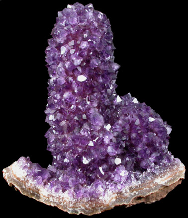 Quartz var. Amethyst stalactite from Catalan Agate-Amethyst District, Souther Paran Basalt Basin, Artigas, Uruguay