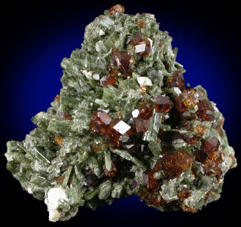 Grossular Garnet and Diopside from Belvidere Mountain Quarries, Lowell (commonly called Eden Mills), Orleans County, Vermont