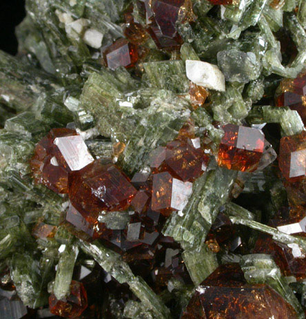 Grossular Garnet and Diopside from Belvidere Mountain Quarries, Lowell (commonly called Eden Mills), Orleans County, Vermont