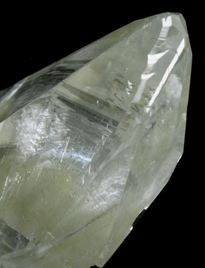 Calcite with Hedenbergite inclusions from Nikolaevskiy Mine, Dalnegorsk, Primorskiy Kray, Russia