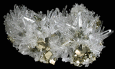 Quartz with Pyrite from Huaron District, Cerro de Pasco Province, Pasco Department, Peru