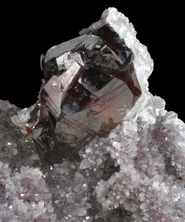 Sphalerite and Quartz from Shuikoushan Mine, Hunan Province, China