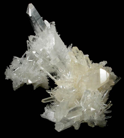 Quartz (Japan Law-twinned) from Pasto Bueno District, Pallasca Province, Ancash Department, Peru