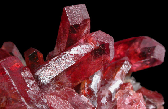 Rhodochrosite on Quartz from Uchucchacua Mine, Oyon, Cajatambo, Peru