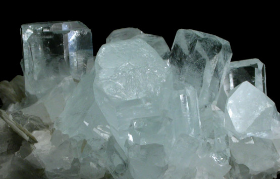 Beryl var. Aquamarine with 4.62 carat rectangular gemstone from near Sumair Village, Upper Nagar, Gilgit-Baltistan, Pakistan