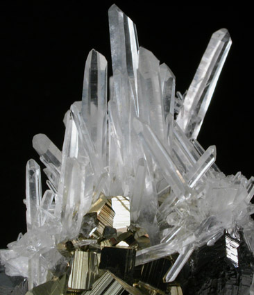 Sphalerite, Quartz, Pyrite from Huaron District, Cerro de Pasco Province, Pasco Department, Peru