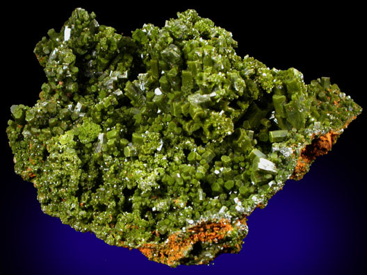 Pyromorphite from Brookdale Mine, Phoenixville, Chester County, Pennsylvania