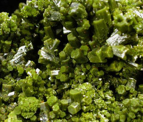 Pyromorphite from Brookdale Mine, Phoenixville, Chester County, Pennsylvania