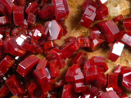 Vanadinite from Mibladen, Haute Moulouya Basin, Zeida-Aouli-Mibladen belt, Midelt Province, Morocco