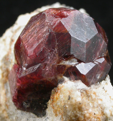 Almandine Garnet in Quartz from Serrote Redondo, near Pedra Lavrada, Paraba, Brazil