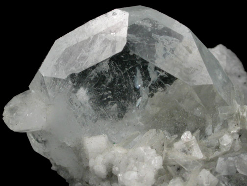 Beryl var. Aquamarine with Muscovite from Xuebaoding Mountain near Pingwu, Sichuan Province, China