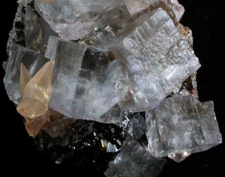 Fluorite and Calcite on Sphalerite from Cave-in-Rock District, Hardin County, Illinois