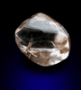 Diamond (0.68 carat sherry-colored octahedral crystal) from Northern Cape Province, South Africa