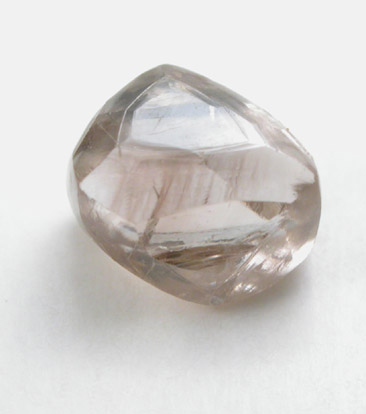 Diamond (0.68 carat sherry-colored octahedral crystal) from Northern Cape Province, South Africa
