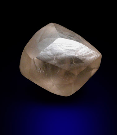 Diamond (0.73 carat brown dodecahedral crystal) from Northern Cape Province, South Africa
