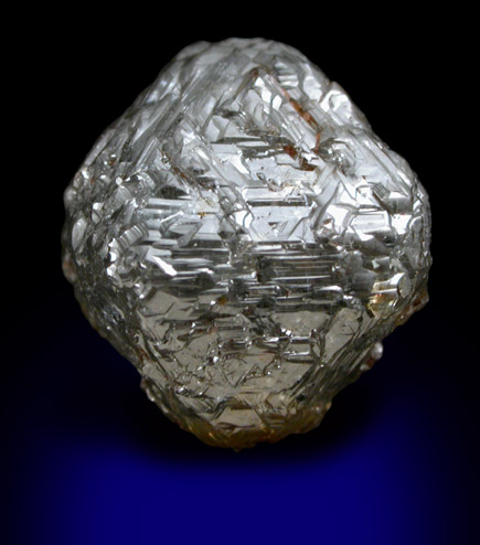 Diamond (7.11 carat gray octahedral crystal) from Bakwanga Mine, Mbuji-Mayi (Miba), Democratic Republic of the Congo