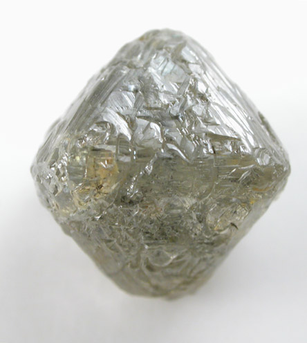 Diamond (6.41 carat gray octahedral crystal) from Bakwanga Mine, Mbuji-Mayi (Miba), Democratic Republic of the Congo
