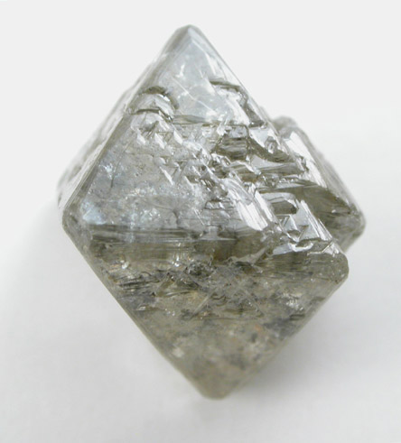 Diamond (4.88 carat greenish-gray octahedral crystal) from Bakwanga Mine, Mbuji-Mayi (Miba), Democratic Republic of the Congo