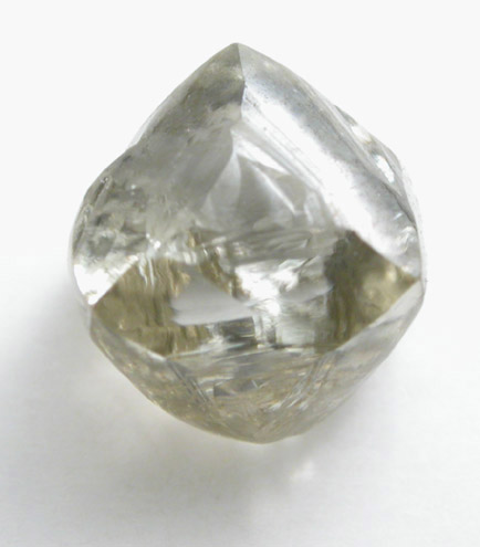 Diamond (0.86 carat gem-grade yellow-green octahedral crystal) from Letlhakane Mine, south of the Makgadikgadi Pans, Botswana