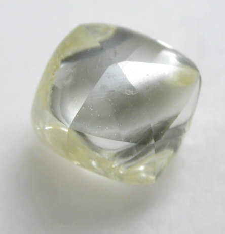 Diamond (0.89 carat gem-grade yellow trisoctahedral crystal) from Letlhakane Mine, south of the Makgadikgadi Pans, Botswana