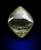Diamond (1.22 carat yellow octahedral crystal) from Baken Mine, Northern Cape Province, South Africa