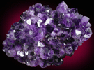 Quartz var. Amethyst from Catalan Agate-Amethyst District, Souther Paran Basalt Basin, Artigas, Uruguay