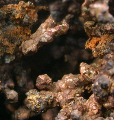 Copper (crystallized) from Keweenaw Peninsula Copper District, Houghton County, Michigan