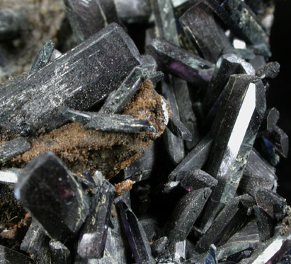 Vivianite from Blackbird Mine, Cobalt District, Lemhi County, Idaho