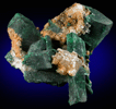 Malachite pseudomorphs after Azurite with Cerussite from Touissit Mine, 21 km SSE of Oujda, Jerada Province, Oriental, Morocco