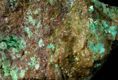 Chalcosiderite, Olivenite, Chalcophyllite from Wheal Phoenix, Linkinhorne, Cornwall, England (Type Locality for Chalcosiderite)