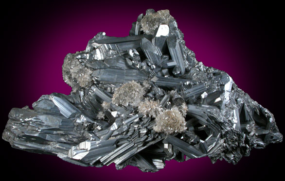 Stibnite with Quartz from Ichinokawa Mine, Ehime, Shikoku Island, Japan