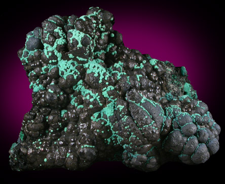 Malachite on Goethite-Hematite from Orogrande District, Otero County, New Mexico