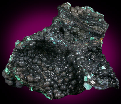 Malachite on Goethite-Hematite from Orogrande District, Otero County, New Mexico