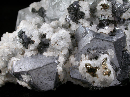 Fluorite, Galena, Calcite, Pyrite from Naica District, Saucillo, Chihuahua, Mexico