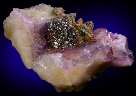 Fluorite with Sphalerite from Cave-in-Rock District, Hardin County, Illinois