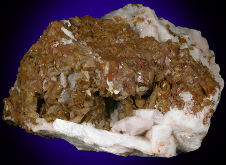 Siderite on Barite from Brookfield Iron Mine, Nova Scotia, Canada