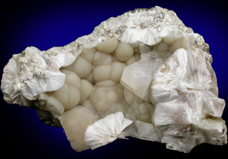 Pectolite with Calcite from Millington Quarry, Bernards Township, Somerset County, New Jersey