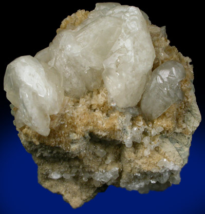 Calcite with Stilbite-Ca from Kibblehouse Quarry, Perkiomenville, Montgomery County, Pennsylvania