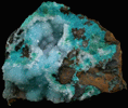 Chrysocolla with Quartz from Ray Mine, Mineral Creek District, Pinal County, Arizona