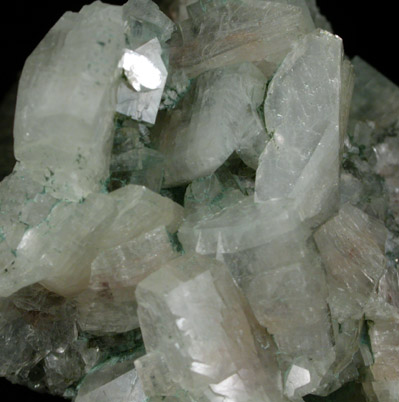 Heulandite-Ca, Laumontite, Celadonite from Paterson (New Street Quarry), Passaic County, New Jersey