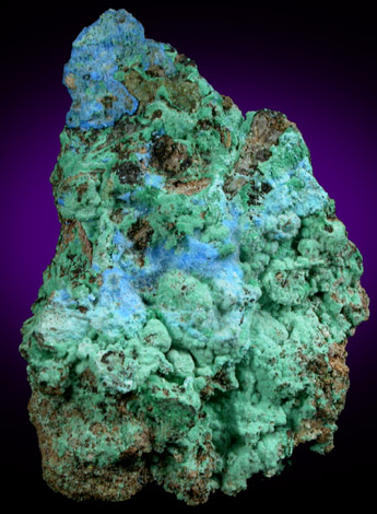 Cyanotrichite and Brochantite from Copper Mountain, Clifton-Morenci District, Greenlee County, Arizona