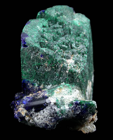 Malachite pseudomorph after Azurite from Touissit Mine, 21 km SSE of Oujda, Jerada Province, Oriental, Morocco