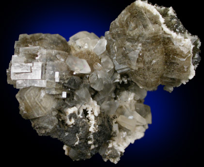 Heulandite-Ca, Calcite, Stilbite from Weldon Materials Watchung Quarry, Plainfield, Somerset County, New Jersey
