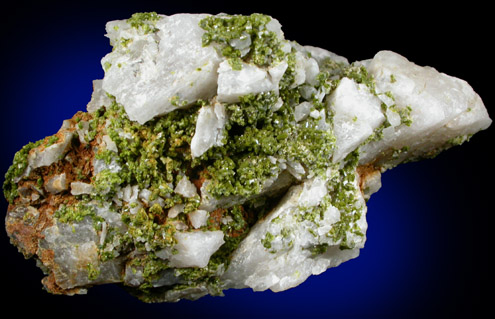 Pyromorphite and Vauquelinite on Quartz from Allah Cooper (Valcooper) Mine, Contrary Creek District, near Mineral, Louisa County, Virginia