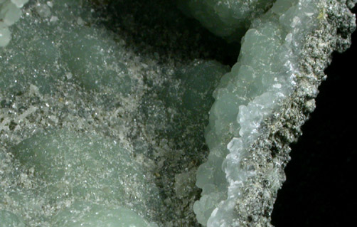 Prehnite from Fairfax Quarry, 6.4 km west of Centreville, Fairfax County, Virginia