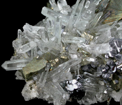 Chalcopyrite, Quartz, Galena from Groundhog Mine, Central District, Grant County, New Mexico