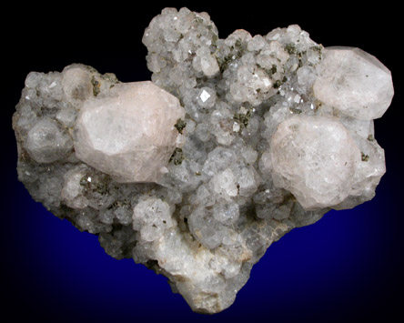 Analcime with Pyrite from Croft Quarry, Leicestershire, England