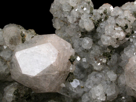 Analcime with Pyrite from Croft Quarry, Leicestershire, England