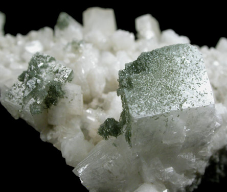 Orthoclase var. Adularia with Chlorite from Val Cristallina, Grischun (Graubünden), Switzerland
