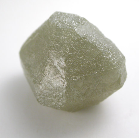 Diamond (9.76 carat three intergrown green-gray cubo-octahedral crystals) from Bakwanga Mine, Mbuji-Mayi (Miba), Democratic Republic of the Congo